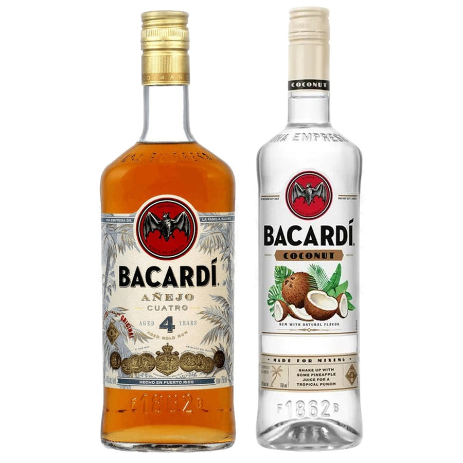 Bacardi Anejo 4 Anos and Bacardi Coco Rum
