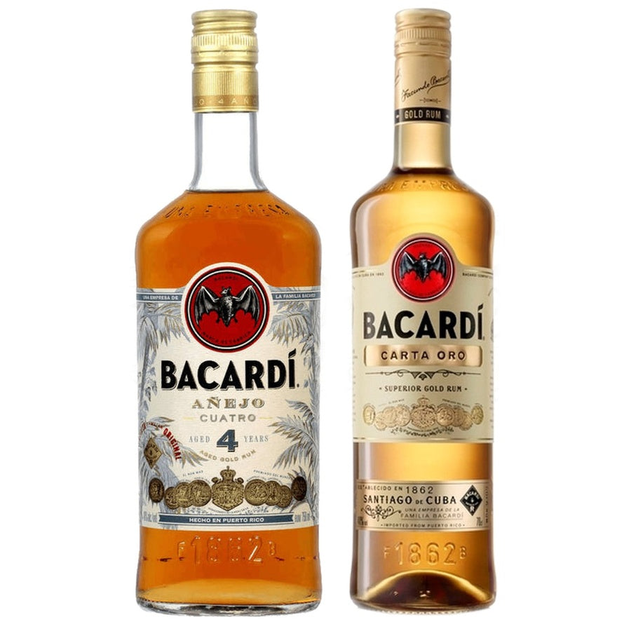 Bacardi Anejo 4 Anos and Bacardi Gold Rum