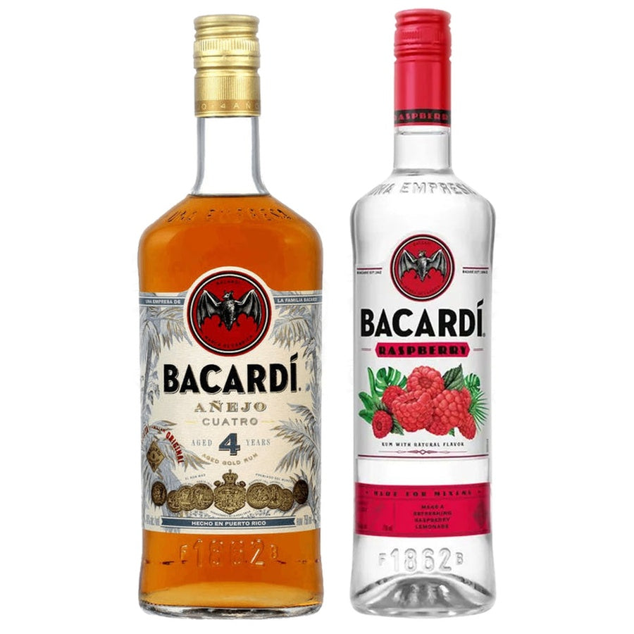 Bacardi Anejo 4 Anos and Bacardi Raspberry