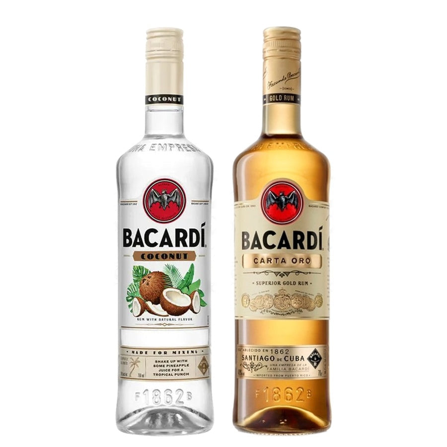 Bacardi Coco Rum and Bacardi Gold Rum
