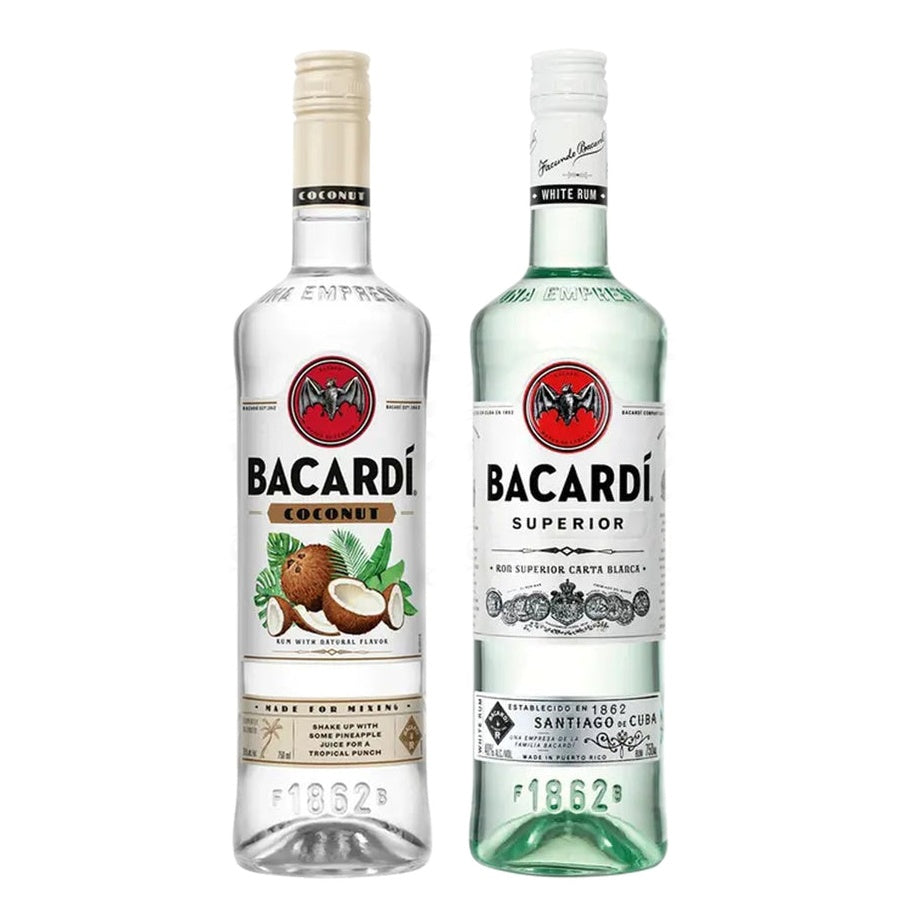Bacardi Coco Rum and Bacardi Light Rum Superior