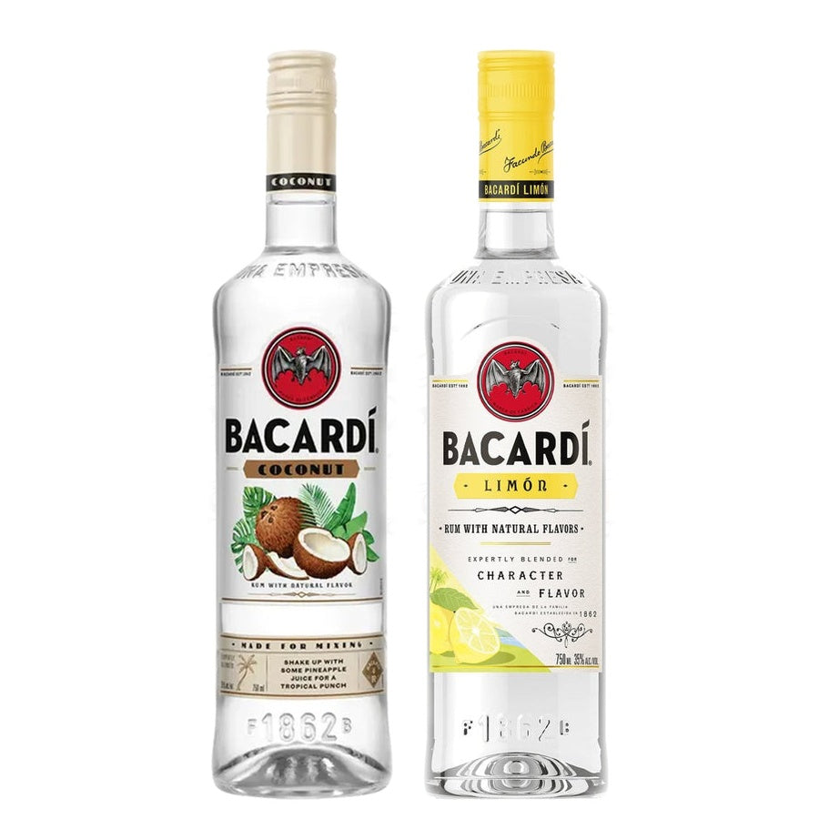Bacardi Coco Rum and Bacardi Limon
