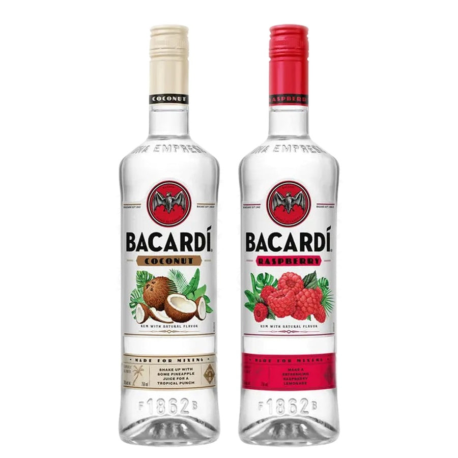 Bacardi Coco Rum and Bacardi Raspberry