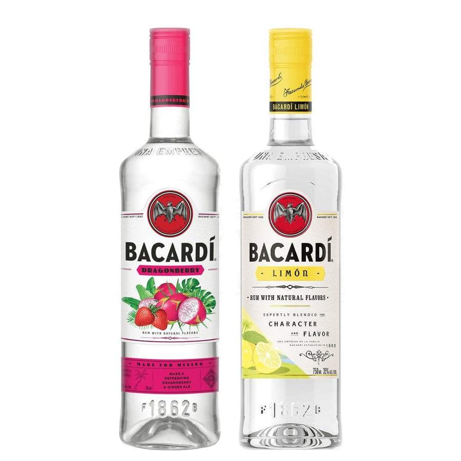 Bacardi Dragon Berry Flavored Rum and Bacardi Limon