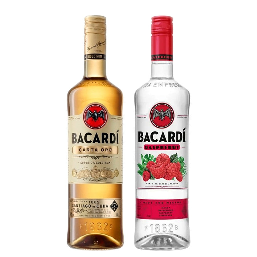 Bacardi Gold Rum and Bacardi Raspberry