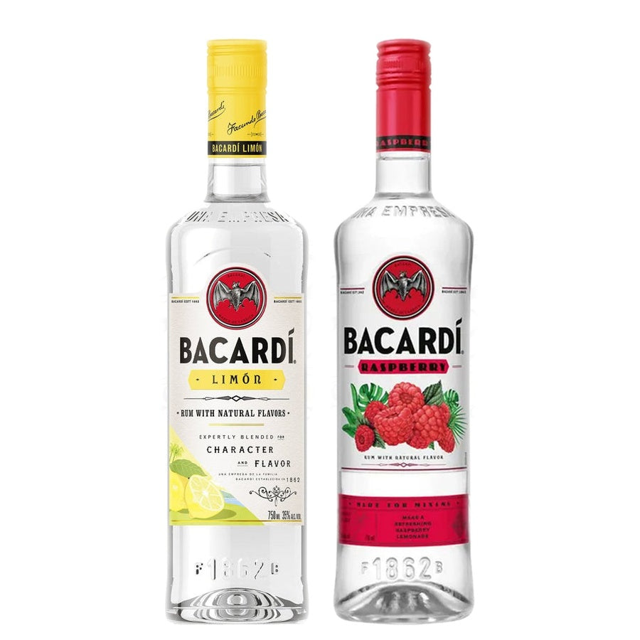 Bacardi Limon and Bacardi Raspberry