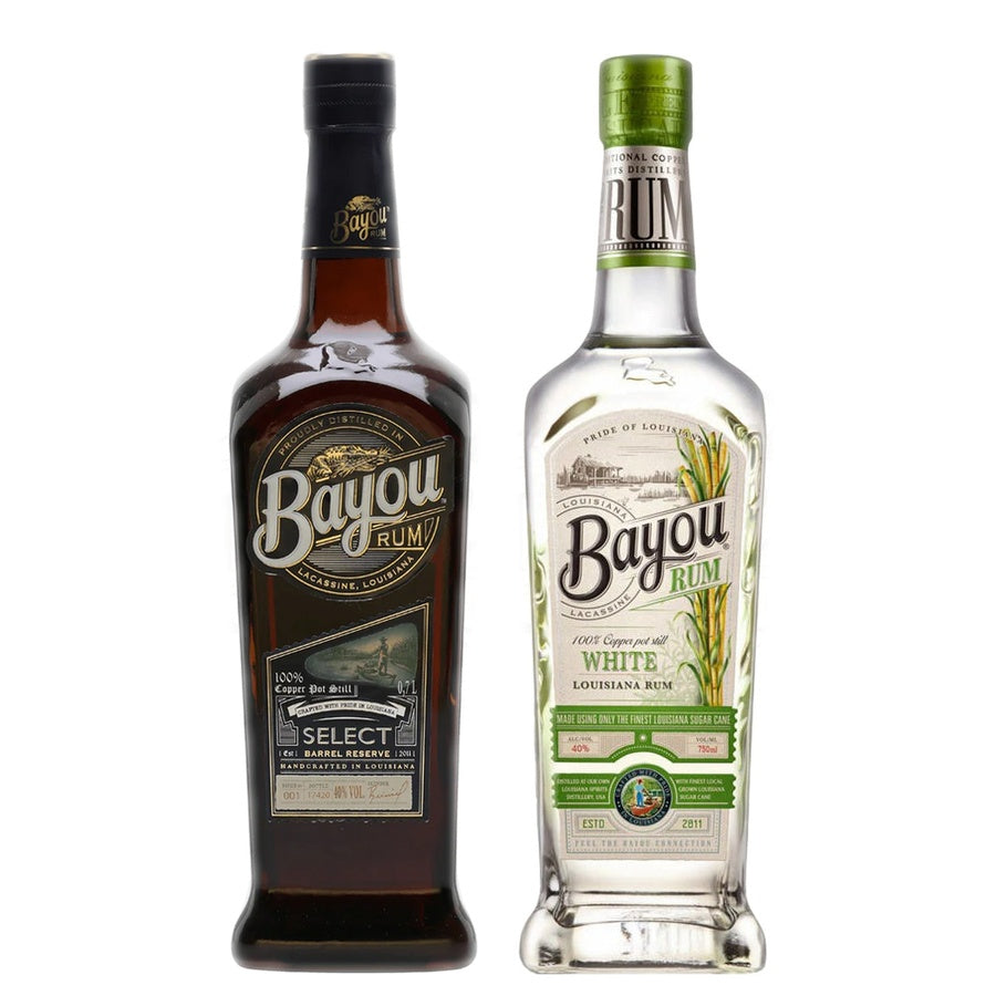 Bayou Select Gold Rum and Bayou White Rum
