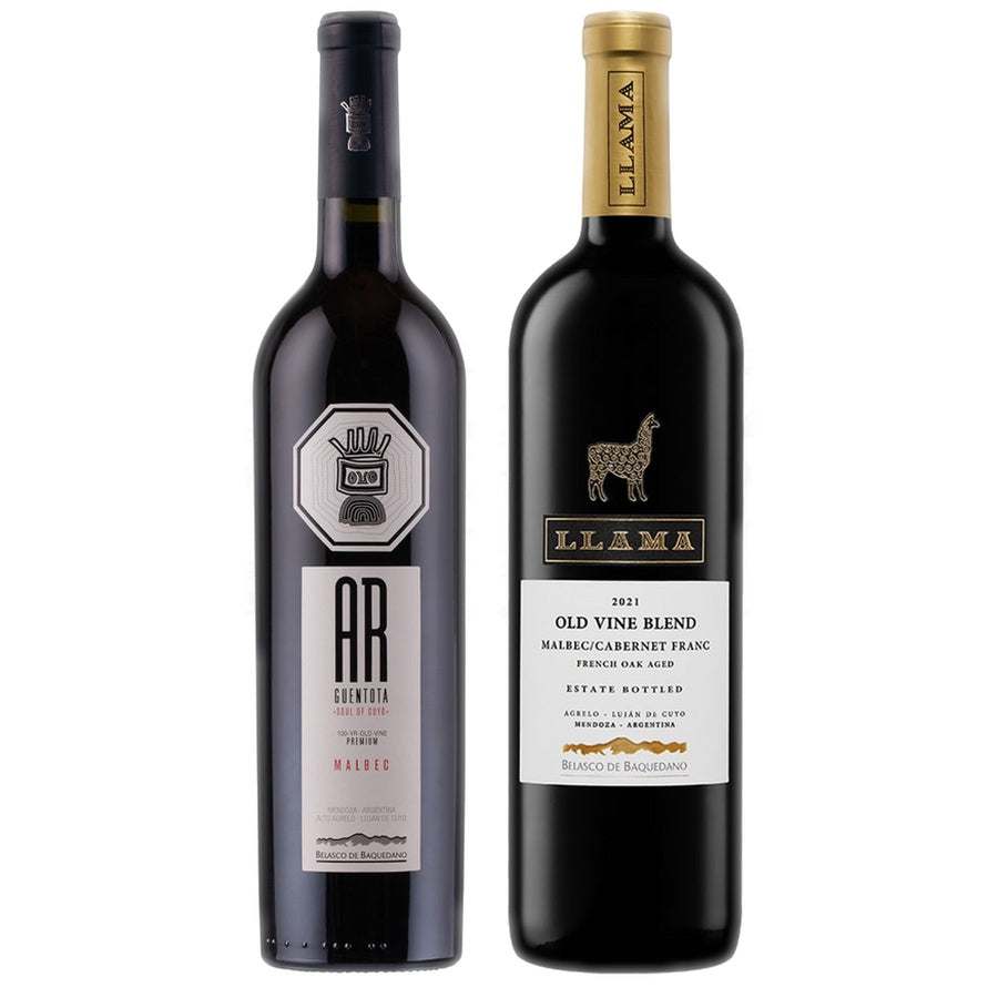 Belasco Ar Guentota Malbec and Belasco Llama Red Old Vine