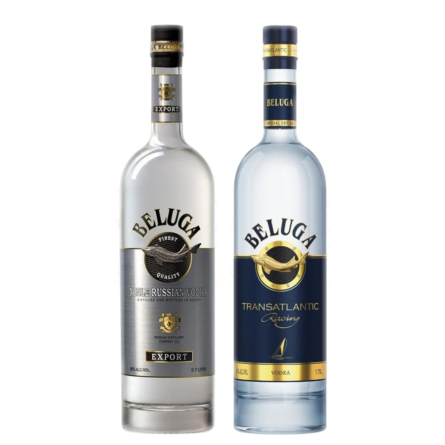 Beluga Noble Export Russian Vodka and Beluga Noble Transatlantic Racing Vodka