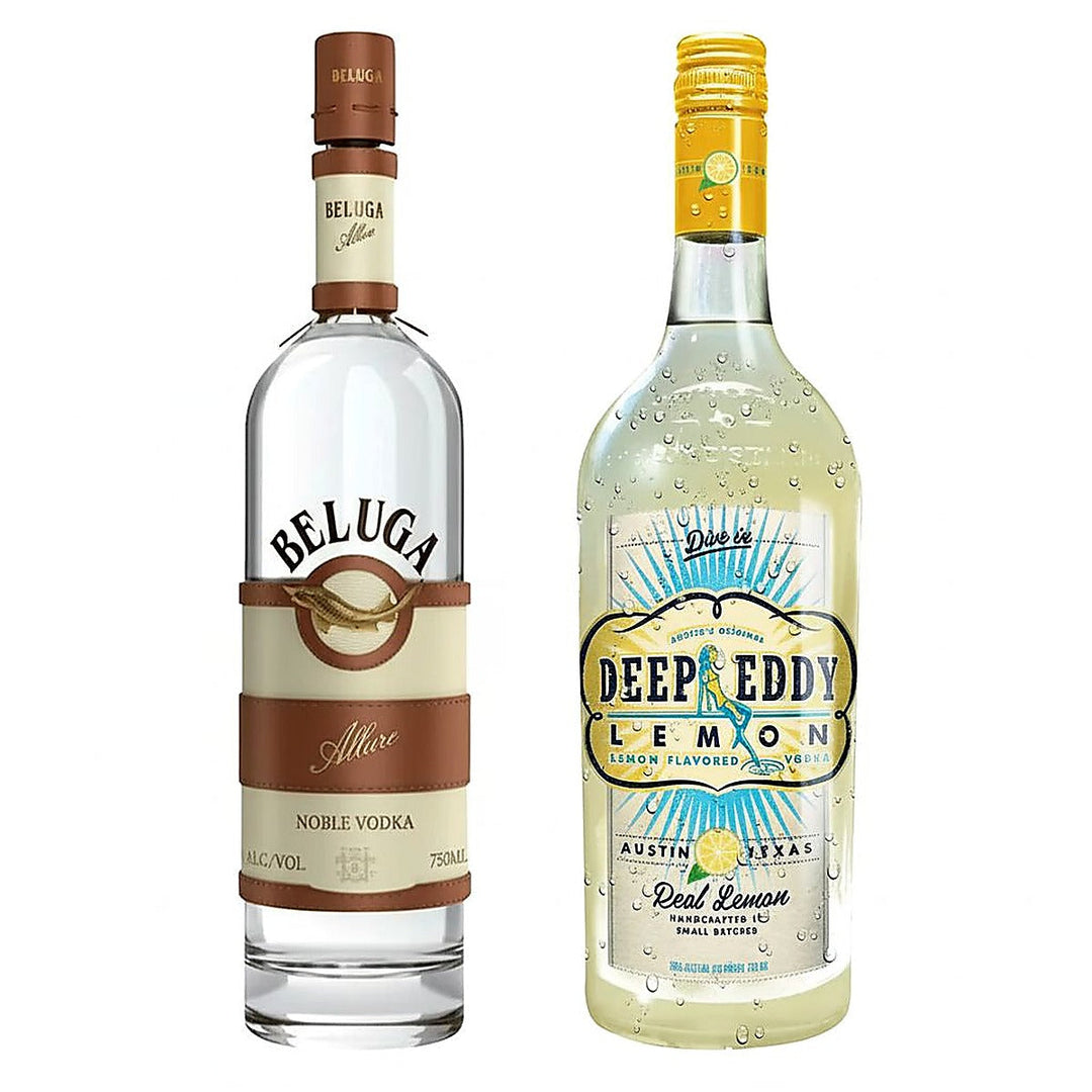 Beluga Vodka Allure Noble & Deep Eddy Lemon Flavored Vodka Bundle