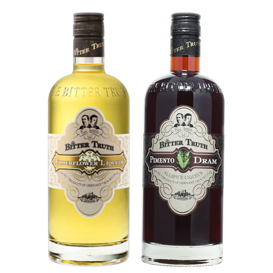 Bitter Truth Elderflower Liqueur and Bitter Truth Pimento Dram Liqueur