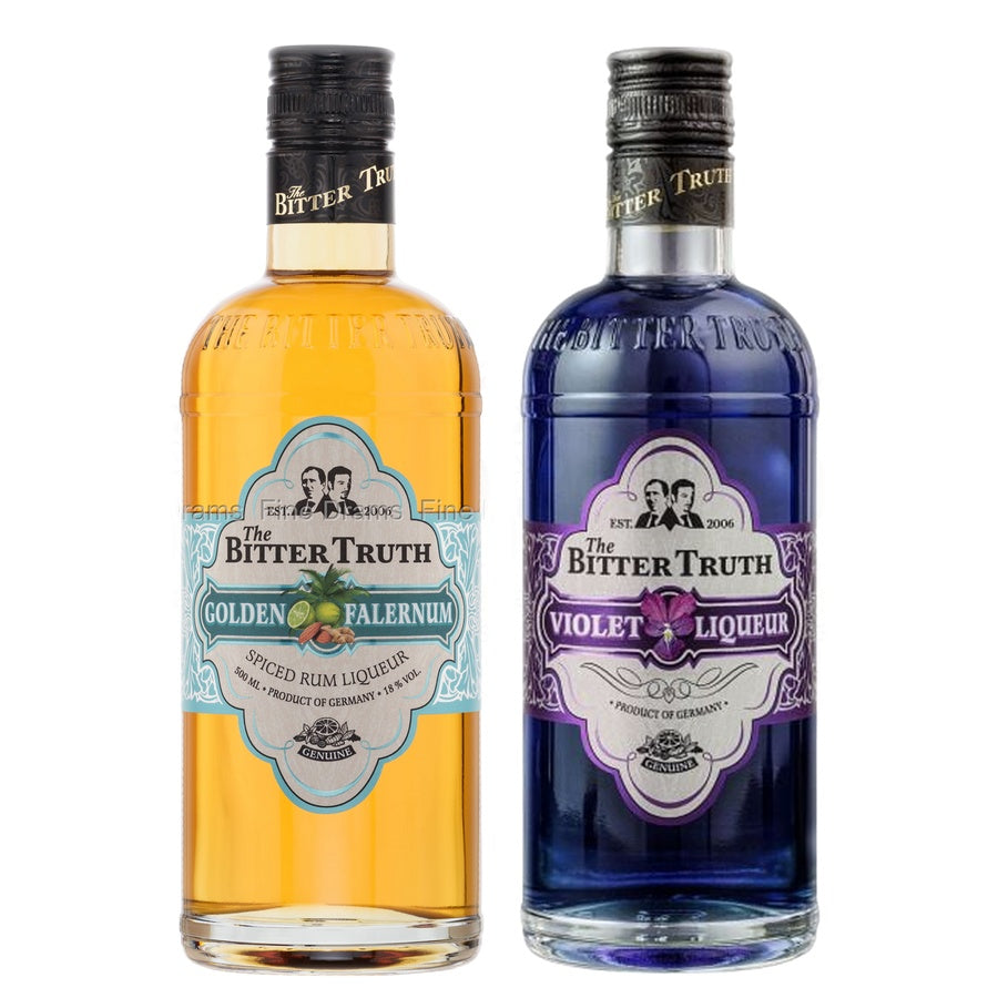 Bitter Truth Golden Falernum and Bitter Truth Violet Liqueur