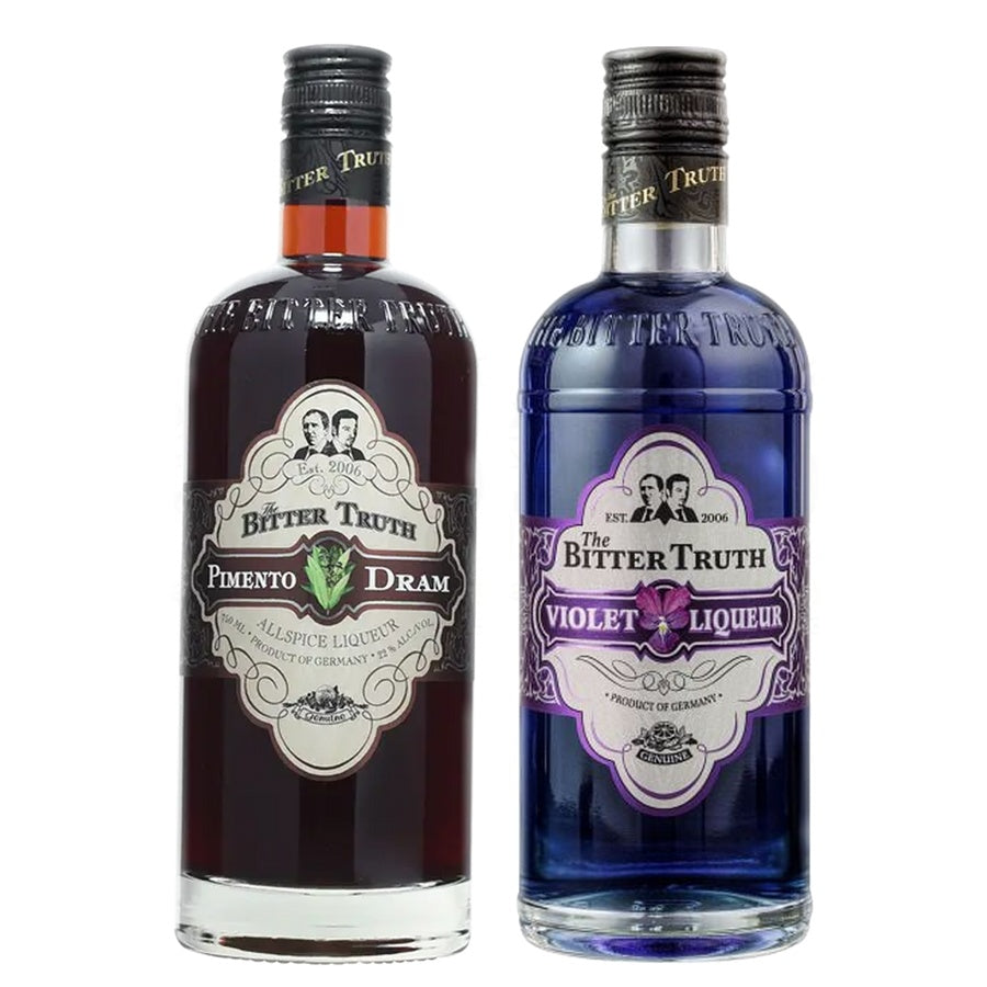 Bitter Truth Pimento Dram Liqueur and Bitter Truth Violet Liqueur