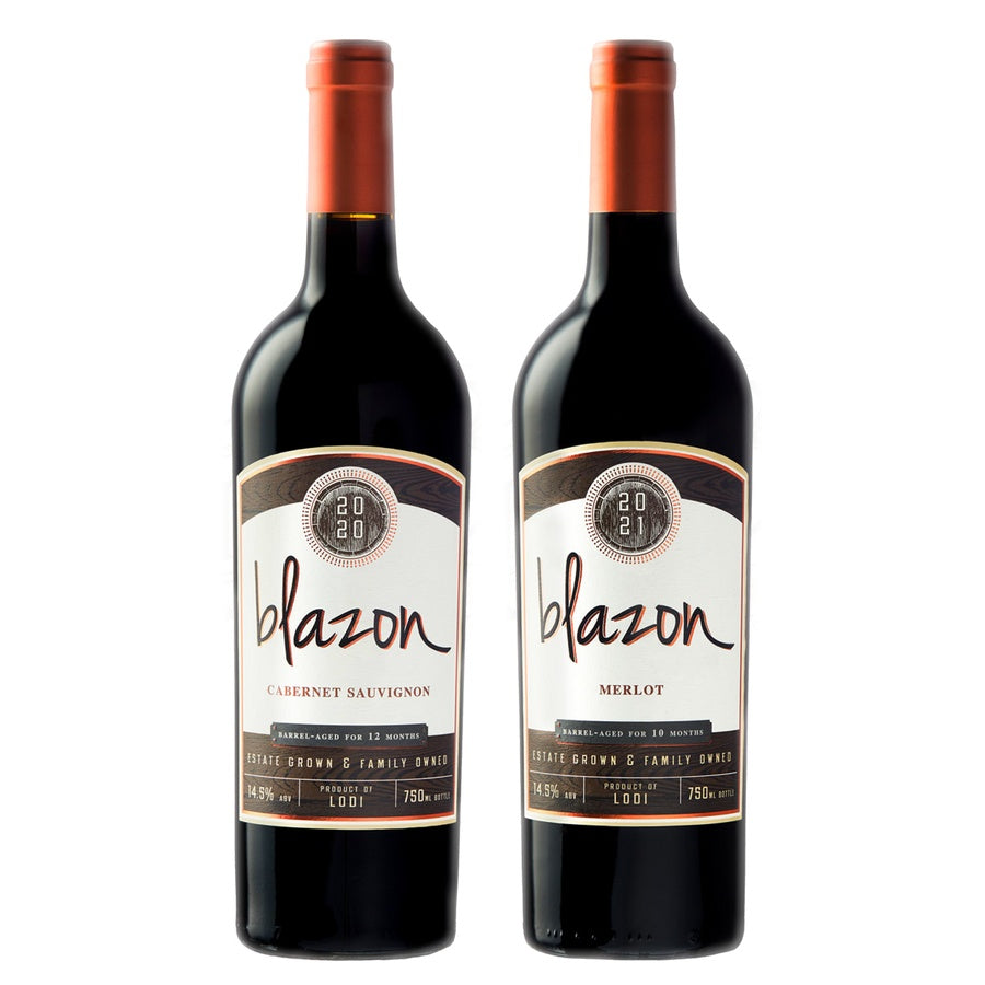 Blazon Cabernet Sauvignon and Blazon Merlot
