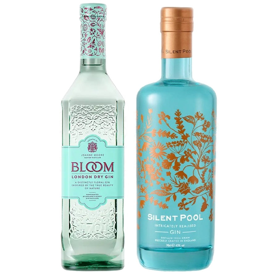 Bloom Gin London Dry and Silent Pool Gin