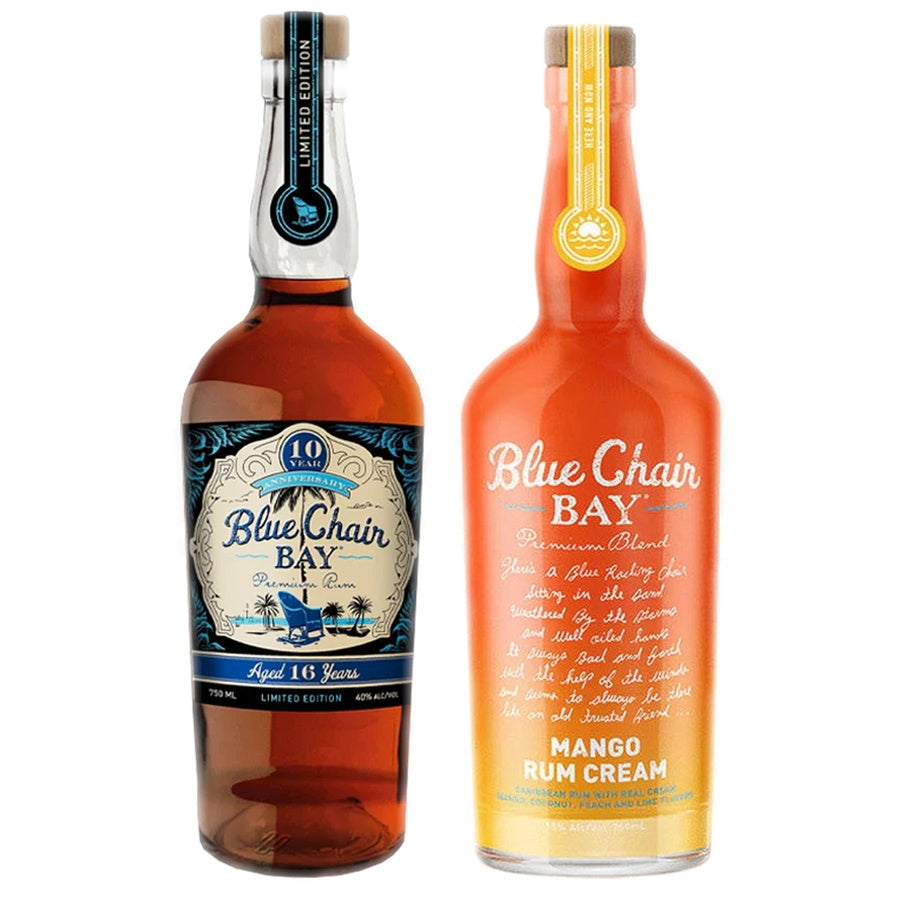 Blue Chair Bay 10 Anvy 16y Rum and Blue Chair Bay Mango Cream Rum