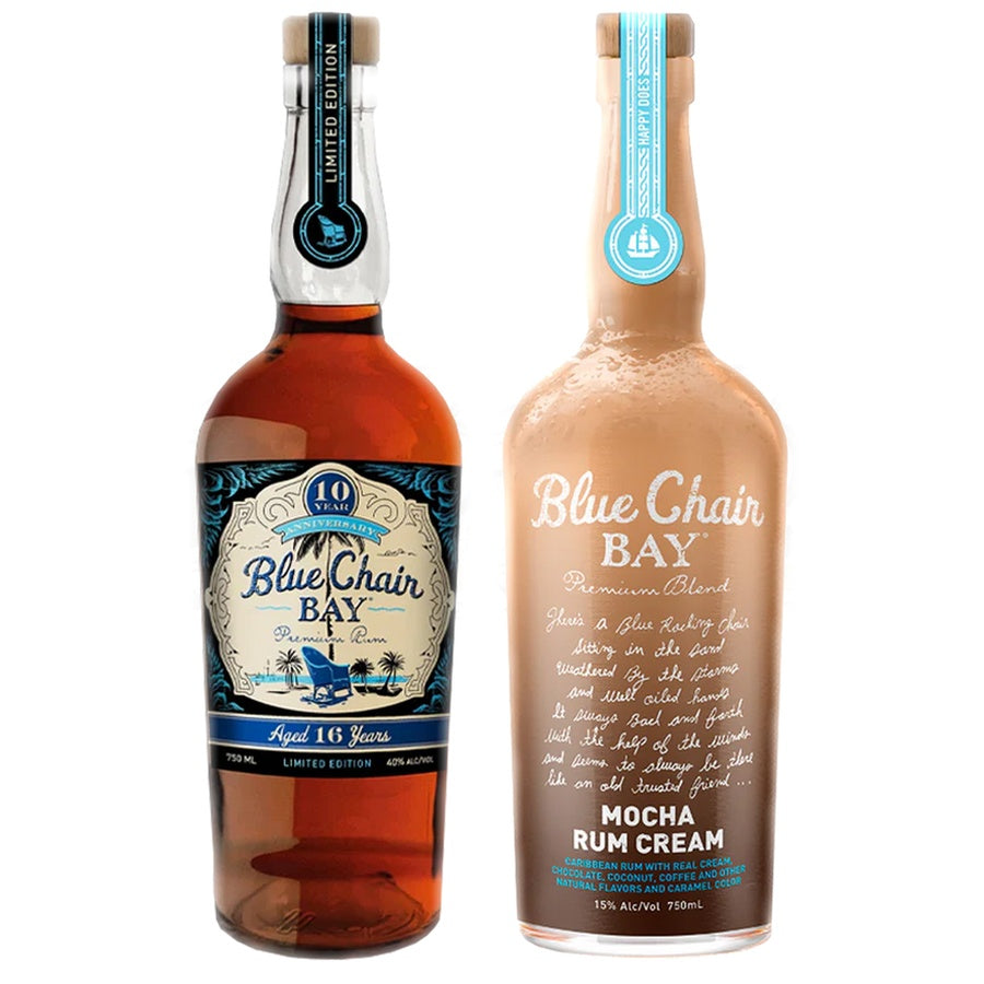 Blue Chair Bay 10 Anvy 16y Rum and Blue Chair Bay Mocha Rum Crm