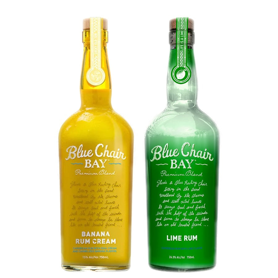Blue Chair Bay Banana Cream Rum and Blue Chair Bay Lime Rum