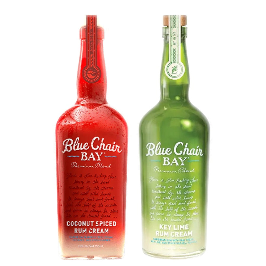 Blue Chair Bay Coconut Spiced Rum and Blue Chair Bay Key Lime Cream Rum