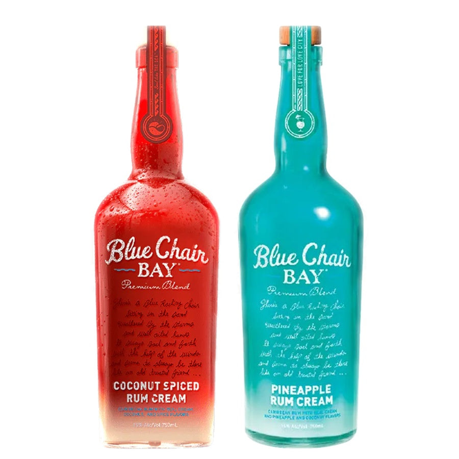 Blue Chair Bay Coconut Spiced Rum and Blue Chair Bay Pineapple Cream Rum