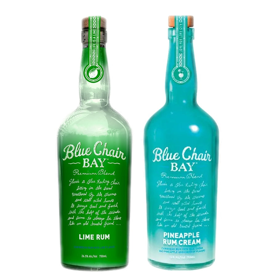 Blue Chair Bay Lime Rum and Blue Chair Bay Pineapple Cream Rum