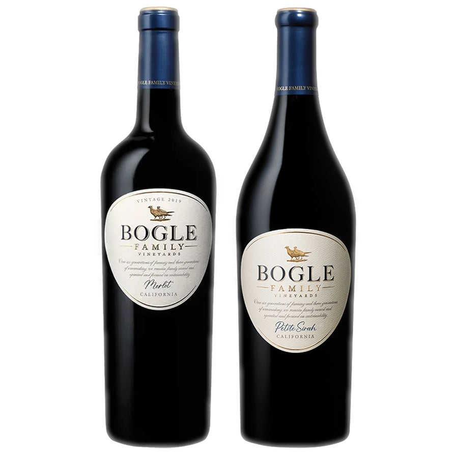 Bogle Merlot and Bogle Petite Sirah