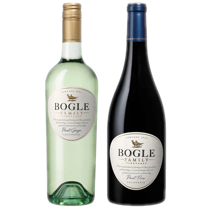 Bogle Pinot Grigio and Bogle Pinot Noir