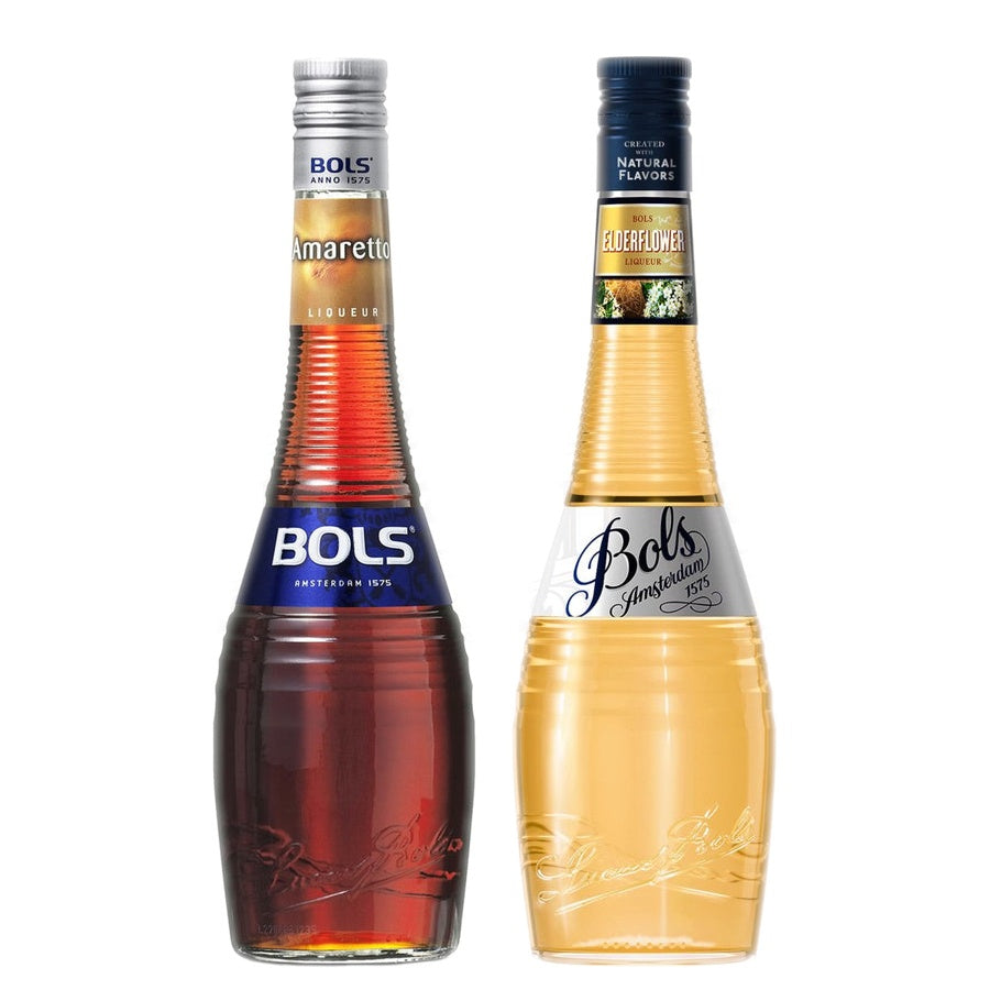 BOLS Amaretto Liqueur and BOLS Elderflower Liqueur