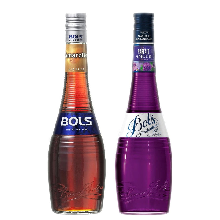 BOLS Amaretto Liqueur and BOLS Parfait Amour Liqueur