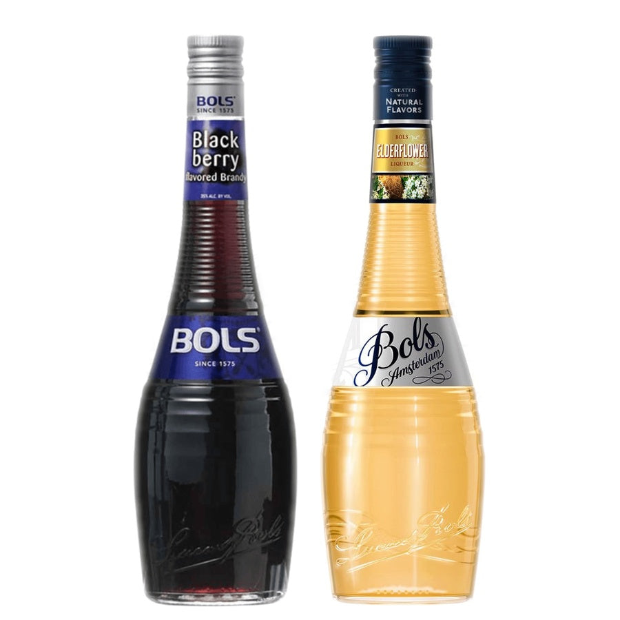 BOLS Blackberry Flavored Brandy and BOLS Elderflower Liqueur