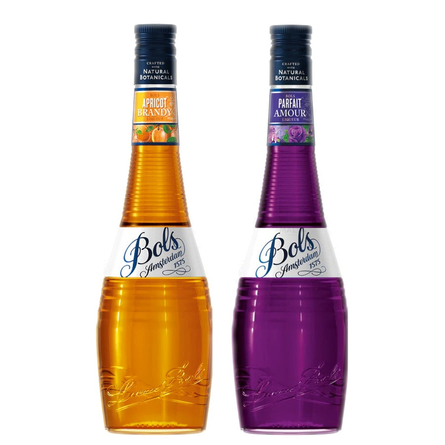 Bols Liqueurs Butterscotch Schnapps and BOLS Parfait Amour Liqueur