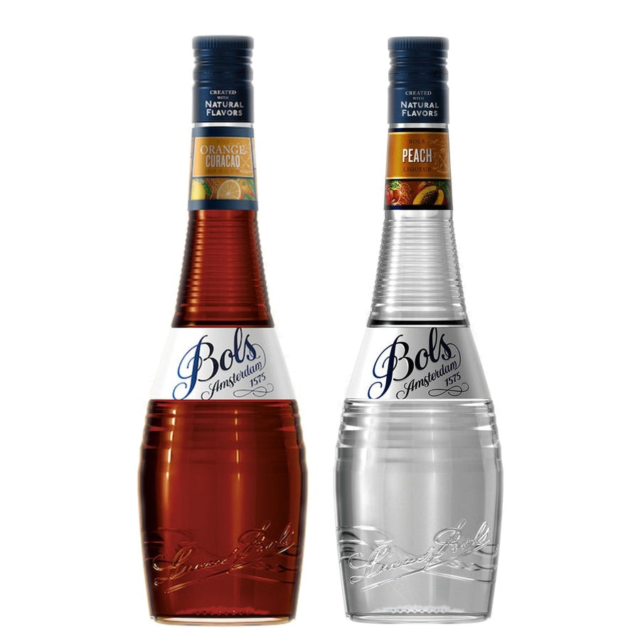 BOLS Orange Curacao Liqueur and BOLS Peach Schnapps Liqueur