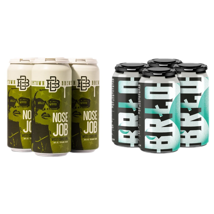 Boomtown Nose Job IPA 24 Pack and Brlo Pale Ale Can 24 Pack