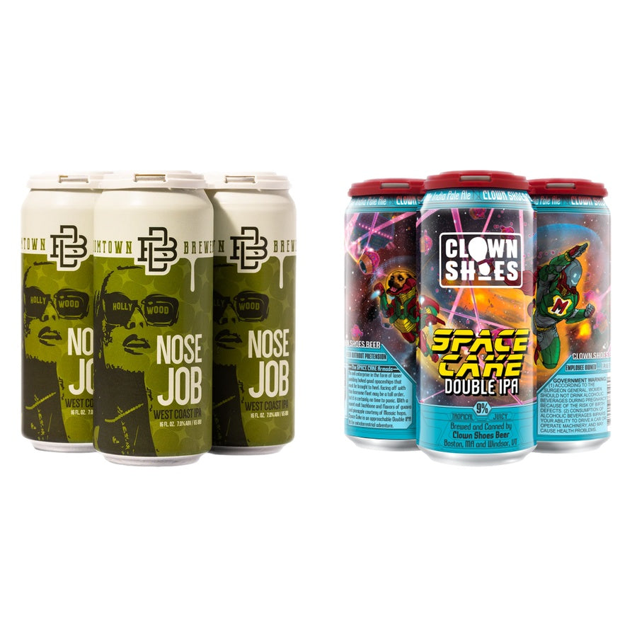 Boomtown Nose Job IPA 24 Pack and Clown Shoes Space Cake Double IPA 24 Pack