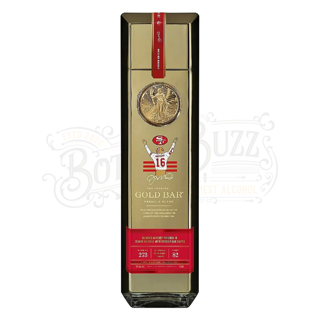 Gold Bar Blended American Whiskey Premium Blend Joe Montana