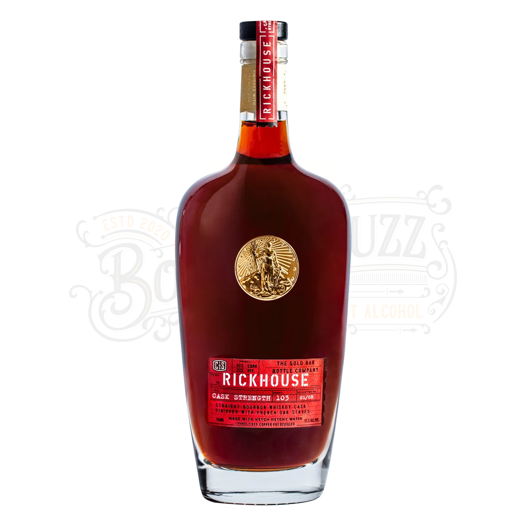 Gold Bar Straight Bourbon Whiskey Rickhouse Cask Strength 103