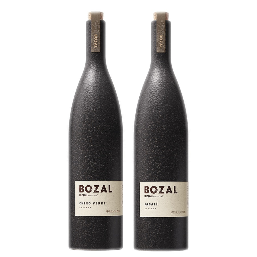 Bozal Mezcal Chino Verde and Bozal Mezcal Jabali Reserva