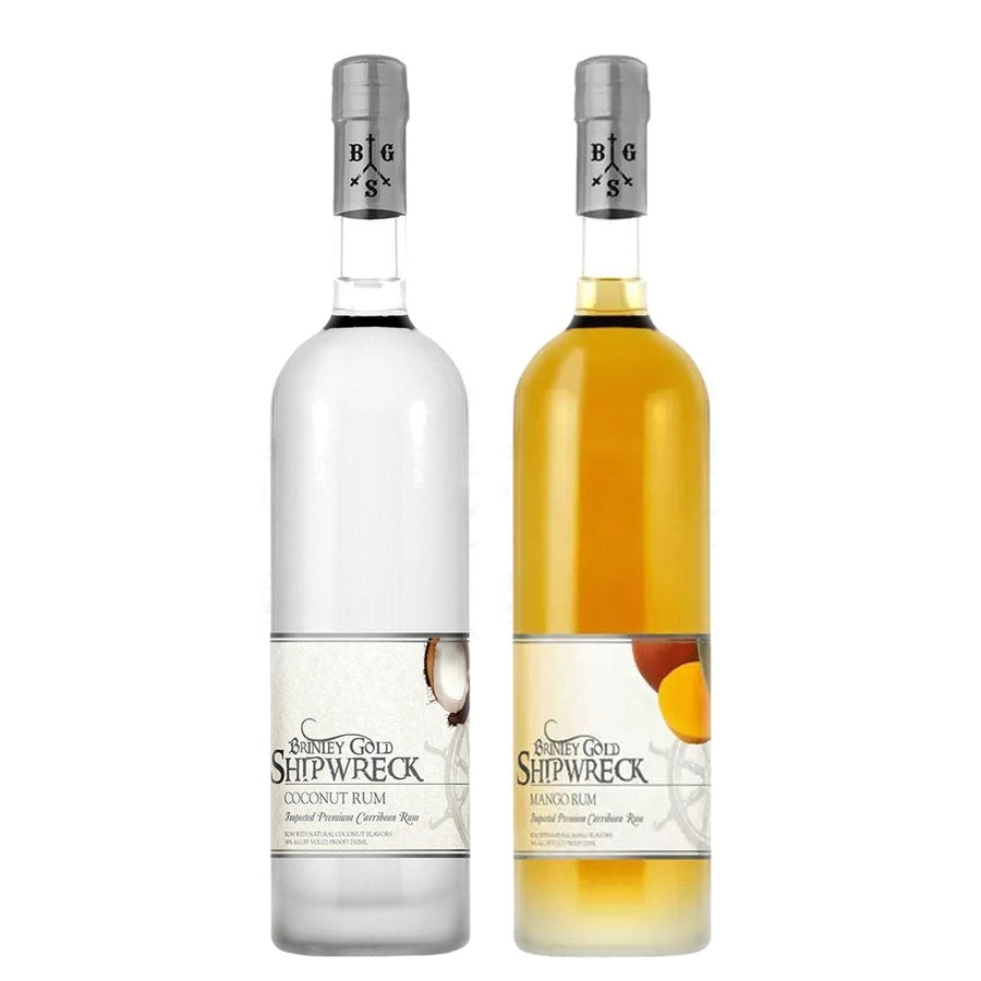 Brinley Gold Shipwreck Coconut Rum and Brinley Gold Shipwreck Mango Rum