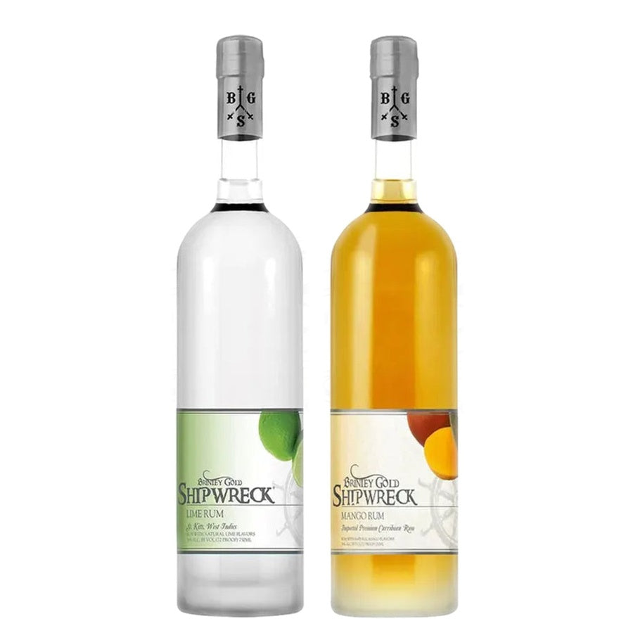 Brinley Gold Shipwreck Lime Rum and Brinley Gold Shipwreck Mango Rum