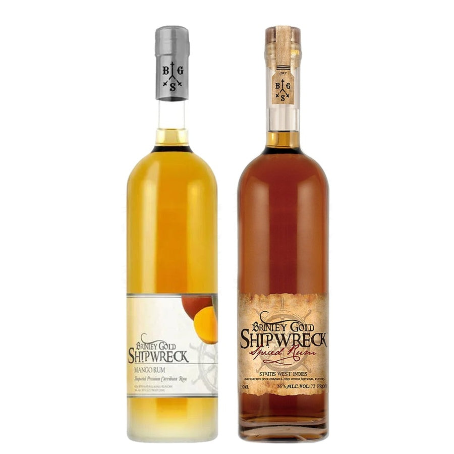Brinley Gold Shipwreck Mango Rum and Brinley Gold Shipwreck Spiced Rum