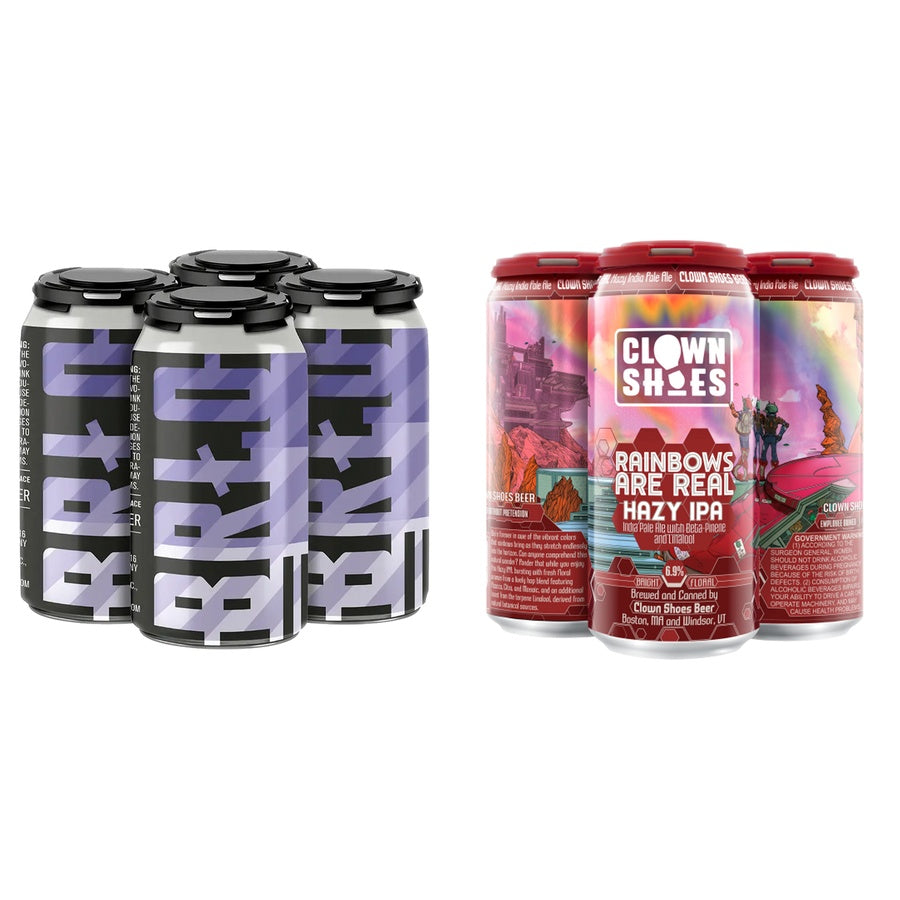 Brlo German IPA 24 Pack and Clown Shoes Rainbows Are Real 24 Pack