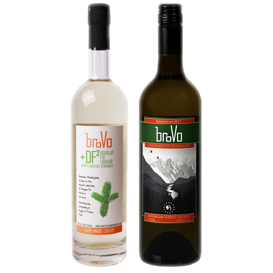 Brovo Liqueur Douglas Fir and Brovo Uncharted Rhapsody