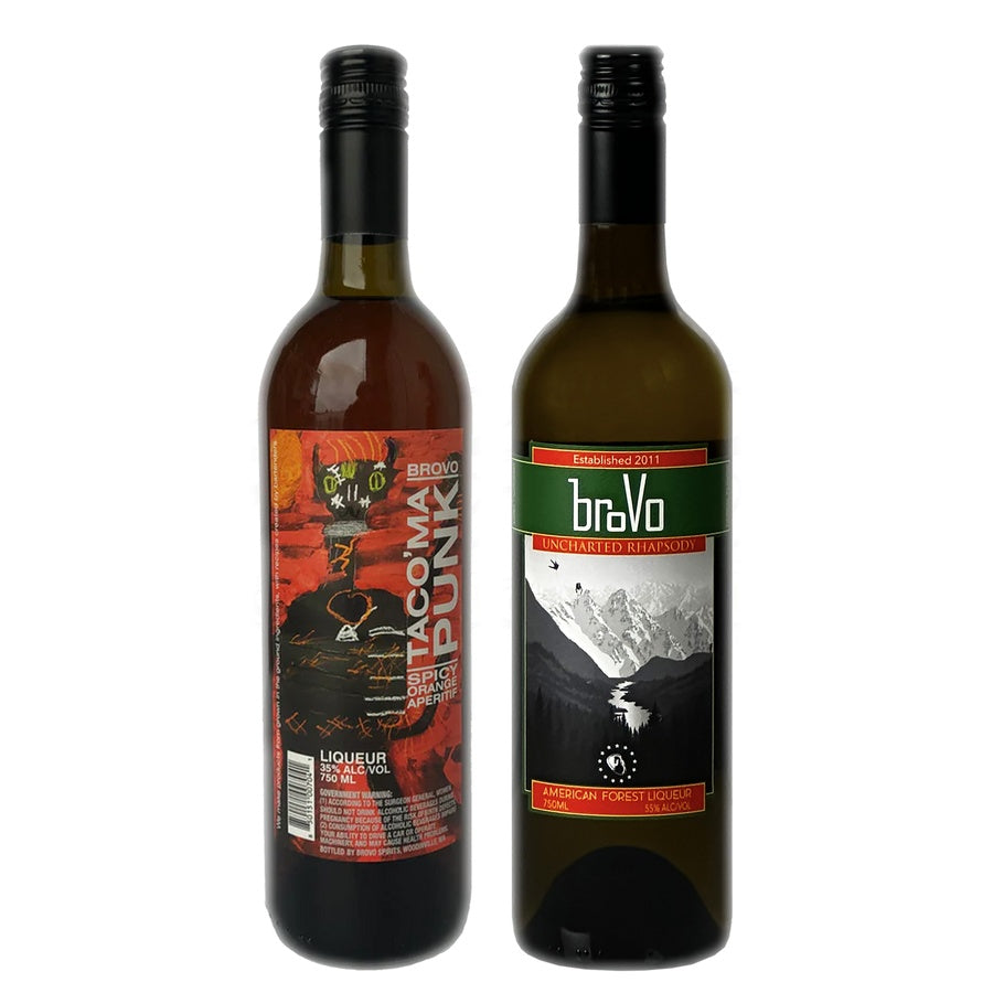 Brovo Liqueur Tacoma Punk and Brovo Uncharted Rhapsody