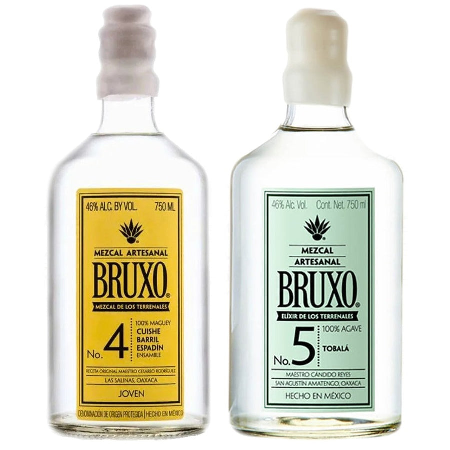Bruxo No.4 Espadin Barril Cuishe Mezcal Joven and Bruxo No.5 Tobala Mezcal Joven