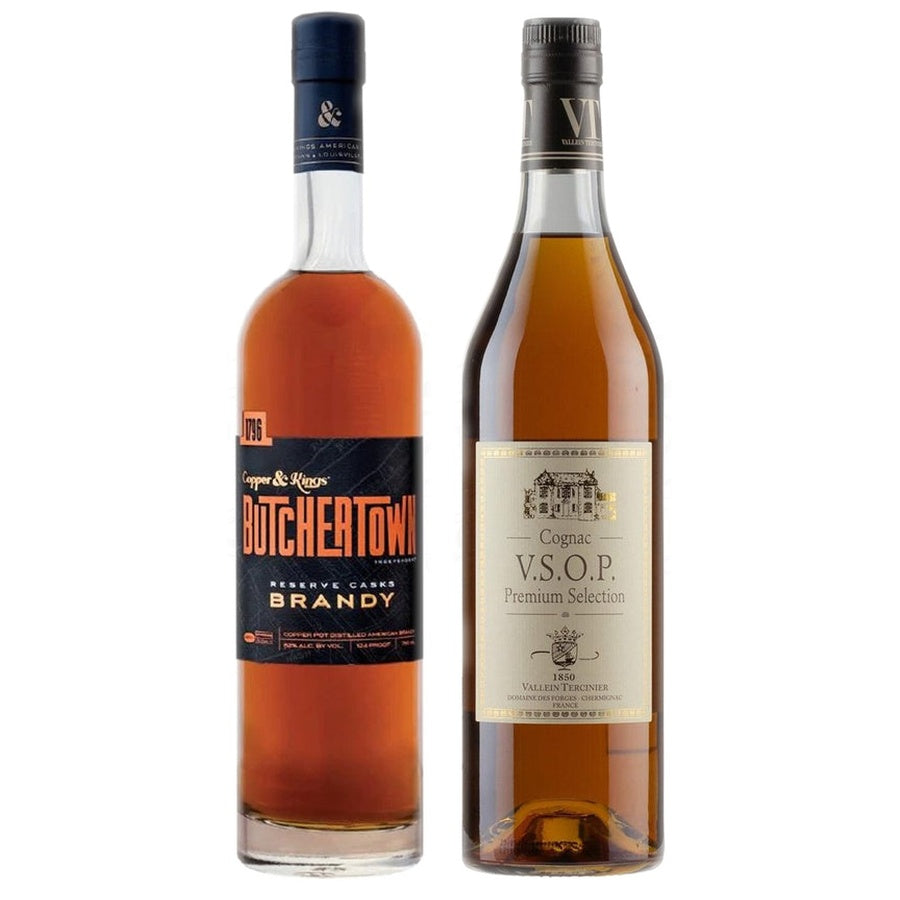 Butchertown Brandy Cask Strength and Cognac Vallein-Tercinier VSOP Premium Selection