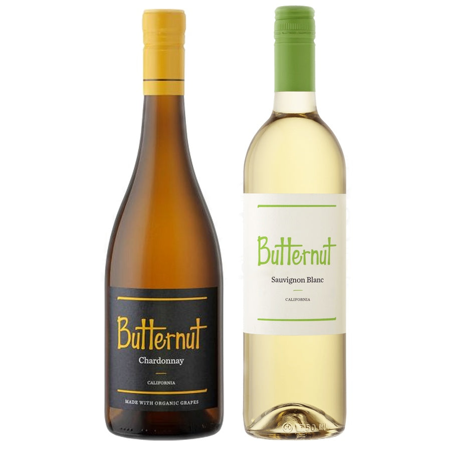 Butternut Organic Chardonnay and Butternut Sauv Blanc
