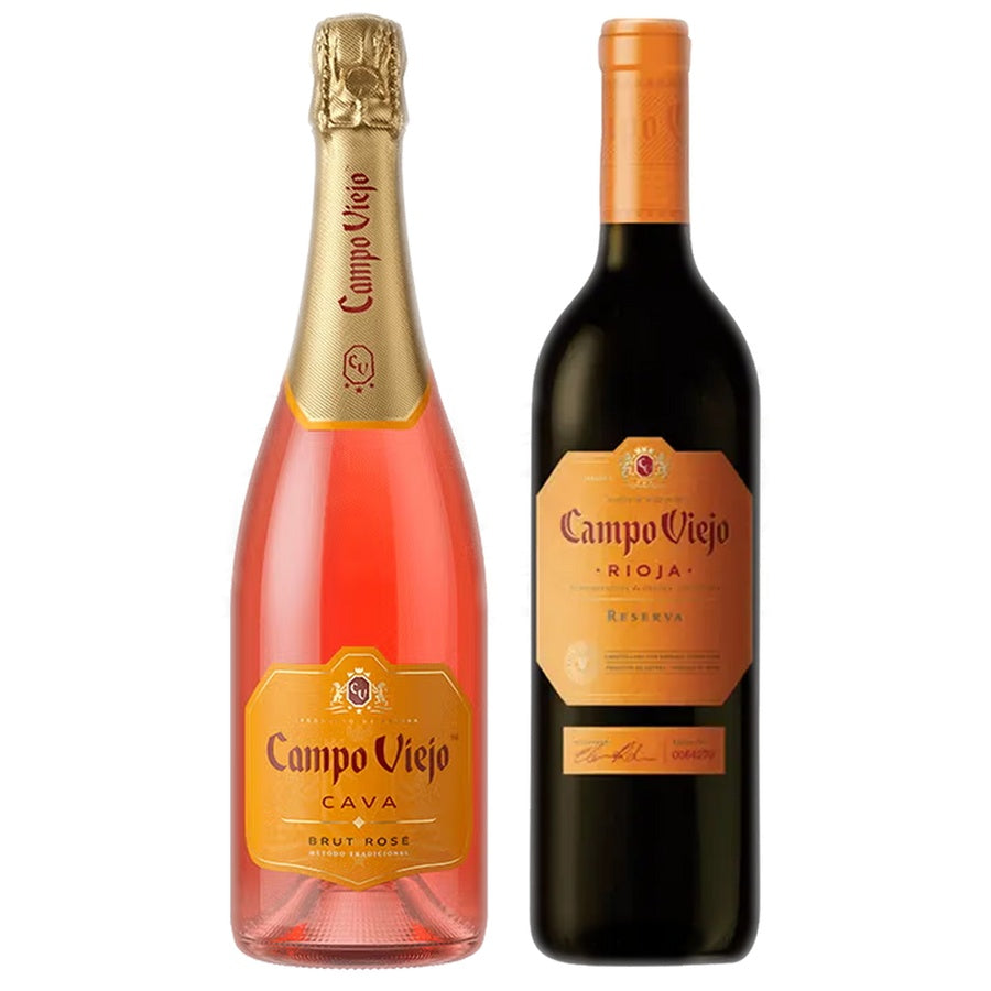 Campo Viejo Cava Brut Rose and Campo Viejo Rioja Reserva