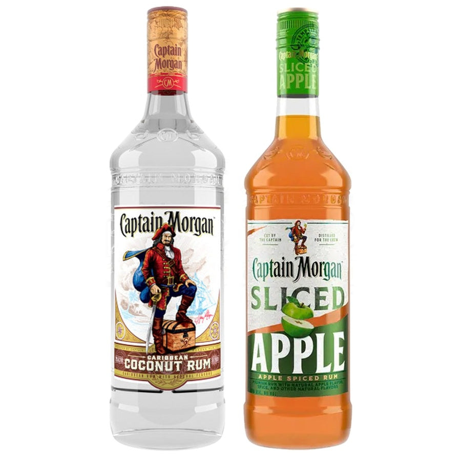 Captain Morgan Coconut Rum and Captain Morgan Sliced Apple Spiced Rum