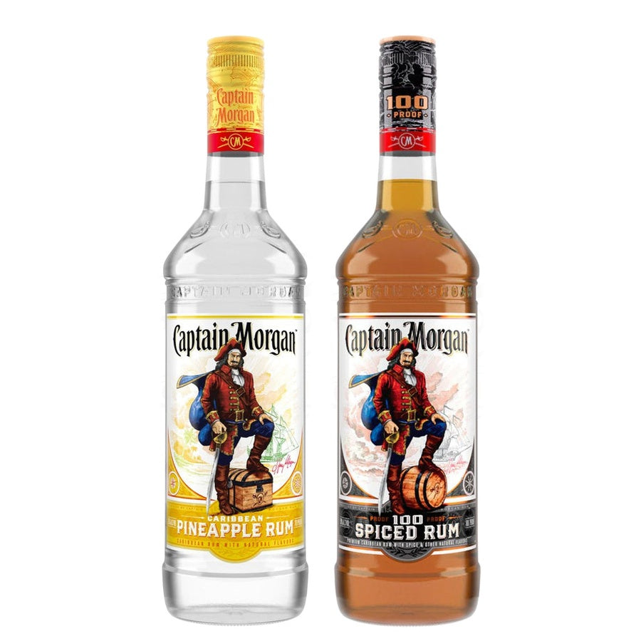 Captain Morgan Pineapple Rum and Captain Morgan Spiced Rum