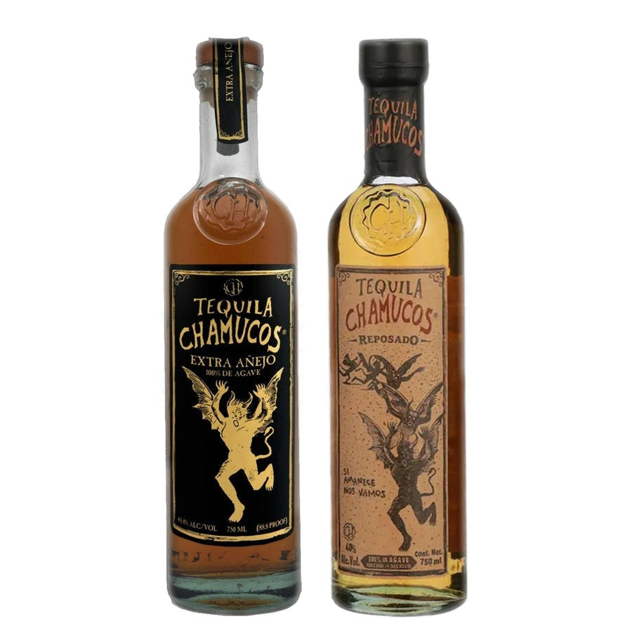 Chamucos Extra Anejo Tequila and Chamucos Reposado Tequila